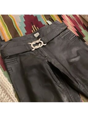 NWT CACHE Vintage GORGEOUS Leather pants New Size 12